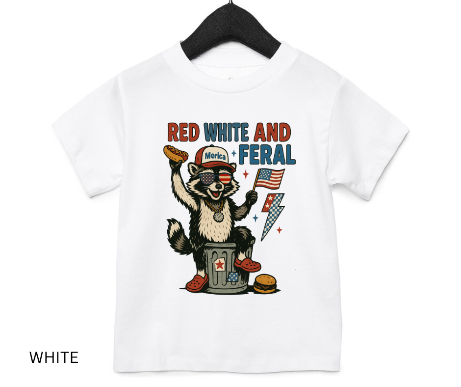 Red, White & Feral  - Toddler/Youth