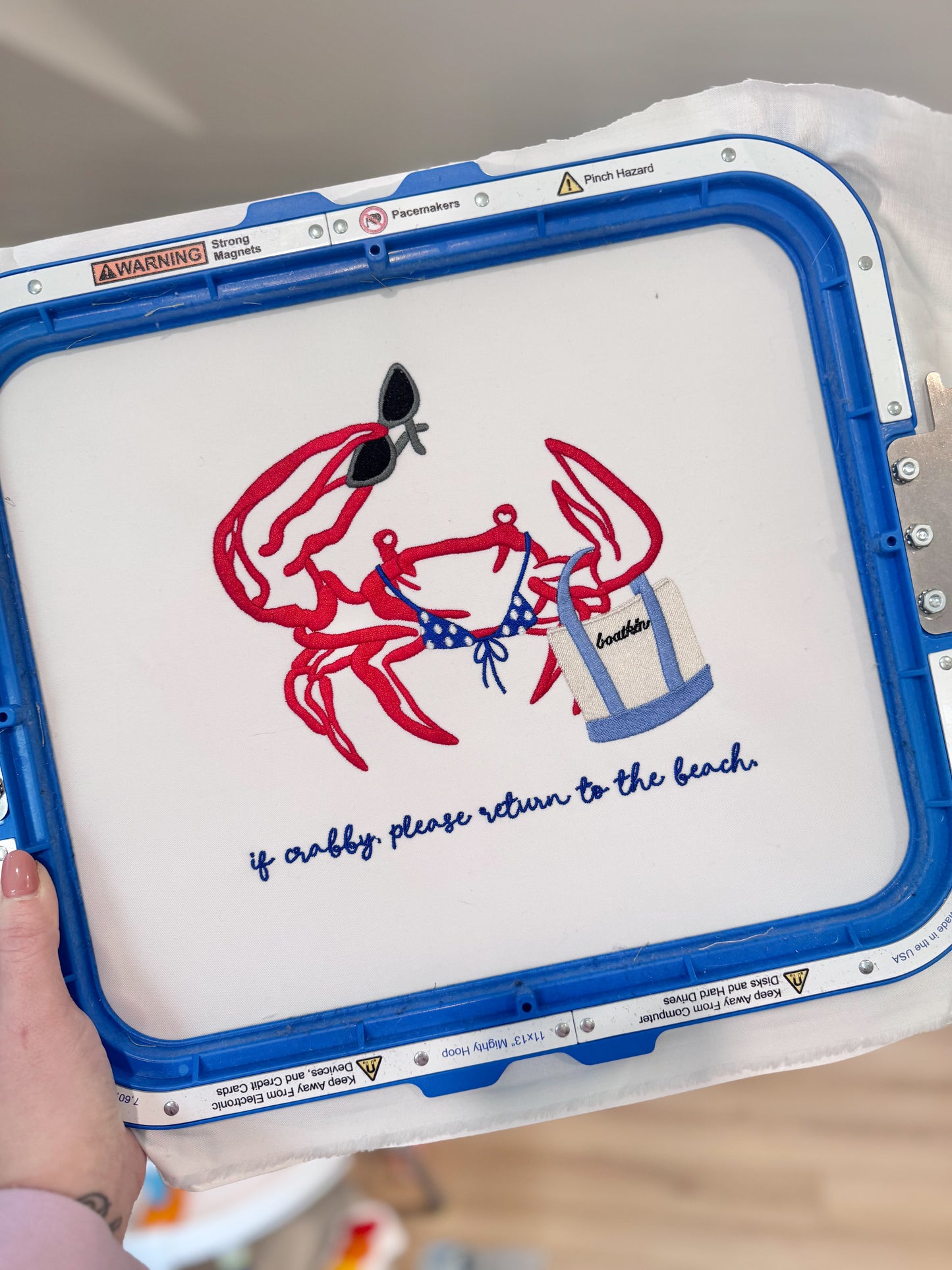 If crabby please return to beach